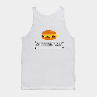 Cheeseburger burger fast food Tank Top